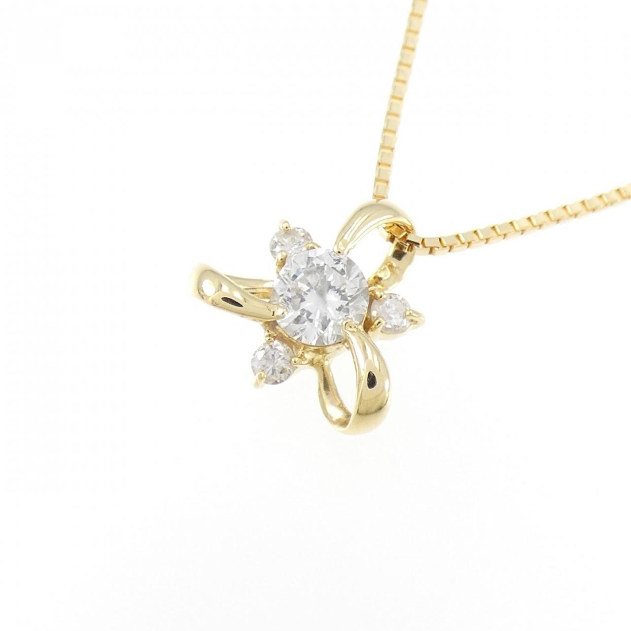 K18YG ダイヤモンド ネックレス 0.26CT