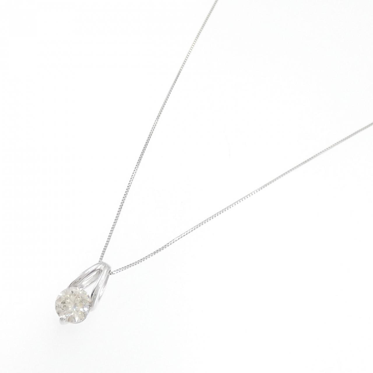 K18WG ダイヤモンド ネックレス 0.853CT