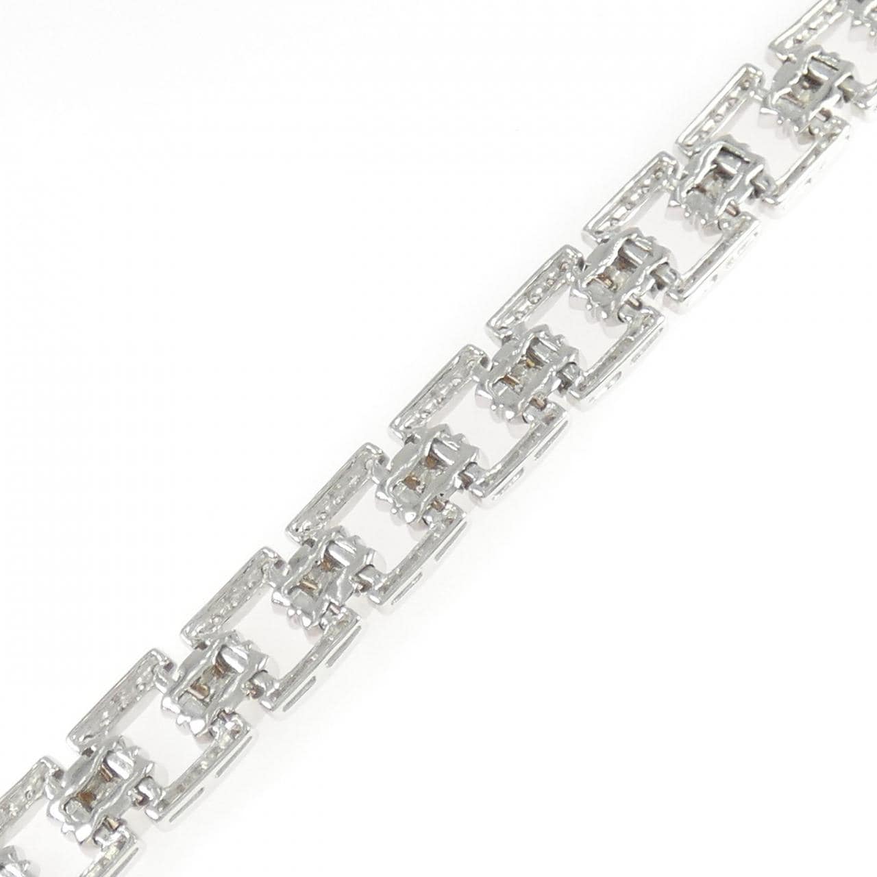 K18WG ダイヤモンド ブレスレット 4.85CT