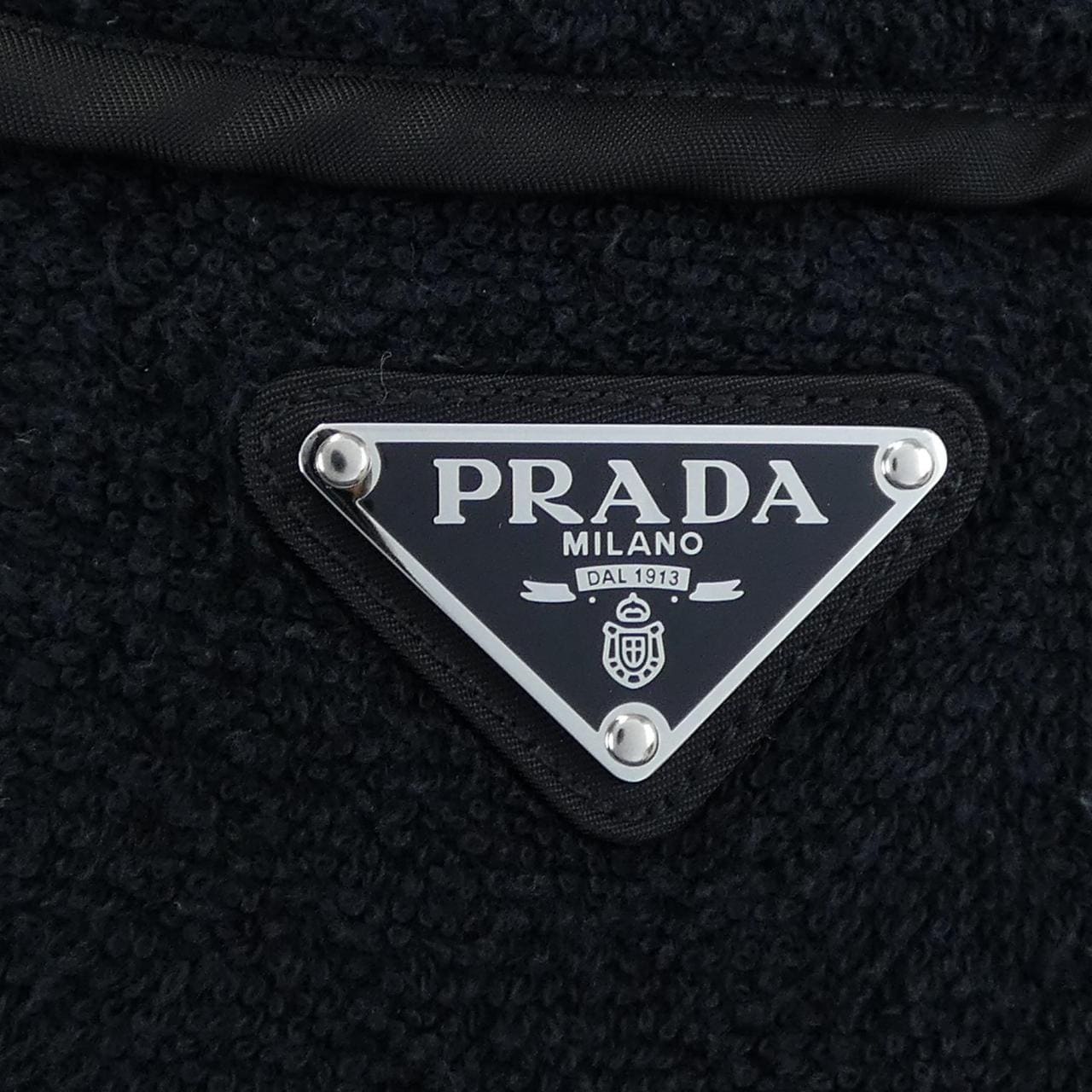 プラダ PRADA トライアングルロゴ コットンテリー ボウリングシャツ SC559 S212 1ZR3 S／Sシャツ