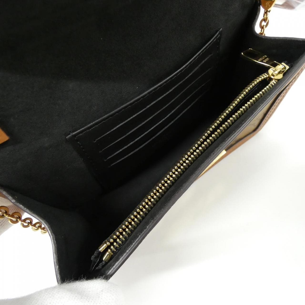 ルイヴィトン モノグラム リバース ポルトフォイユ ドーフィーヌ M68746 チェーンウォレット