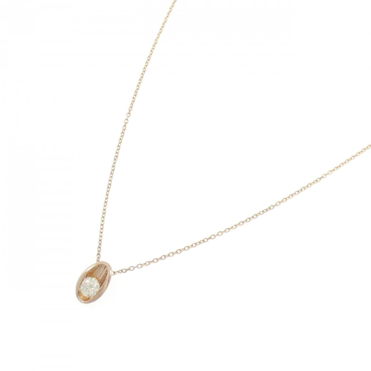 K18PG ダイヤモンド ネックレス 0.19CT