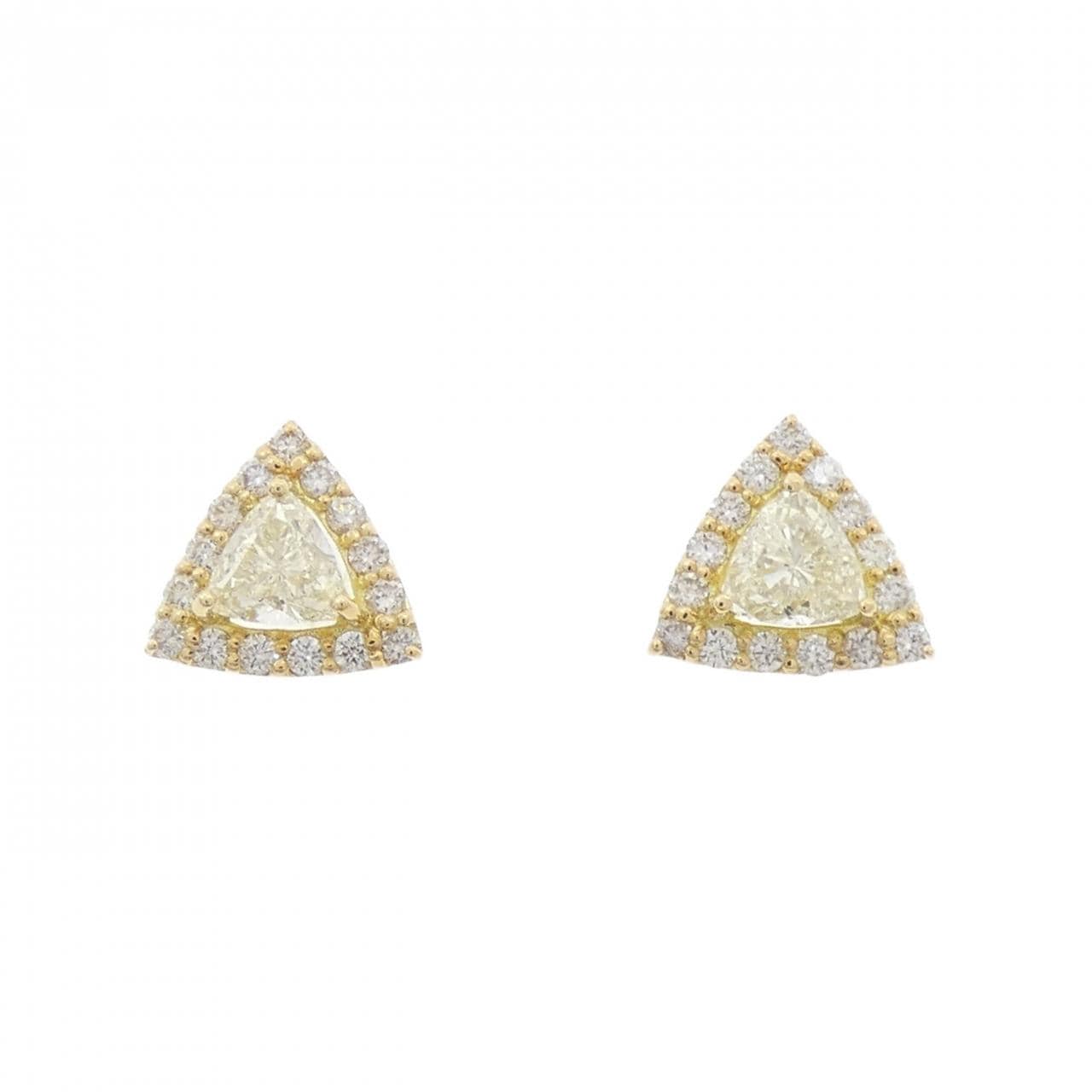 【新品】K18YG ダイヤモンド ピアス 0.60CT