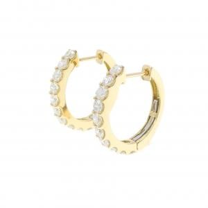 【新品】K18YG ダイヤモンド ピアス 1.002CT