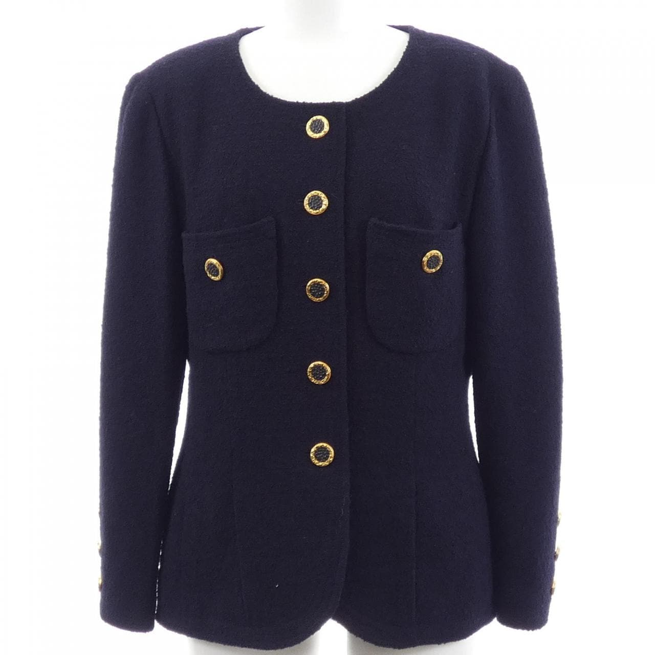 シャネル CHANEL ノーカラージャケット