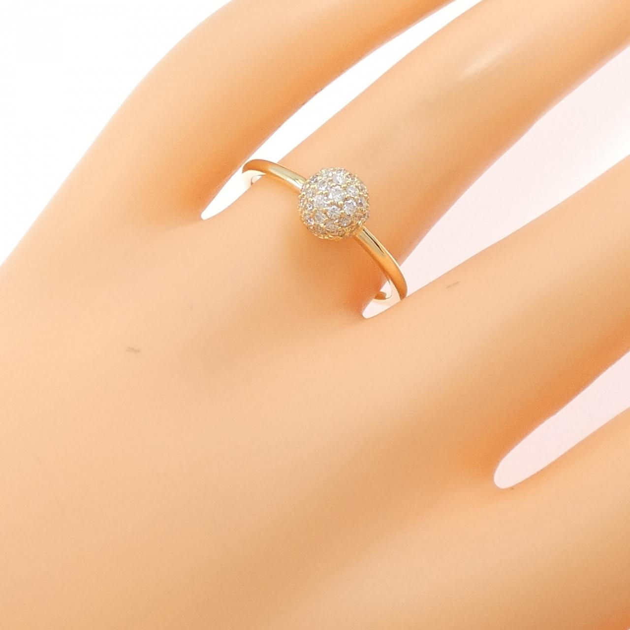 【リメイク】K18YG ダイヤモンド リング 0.30CT