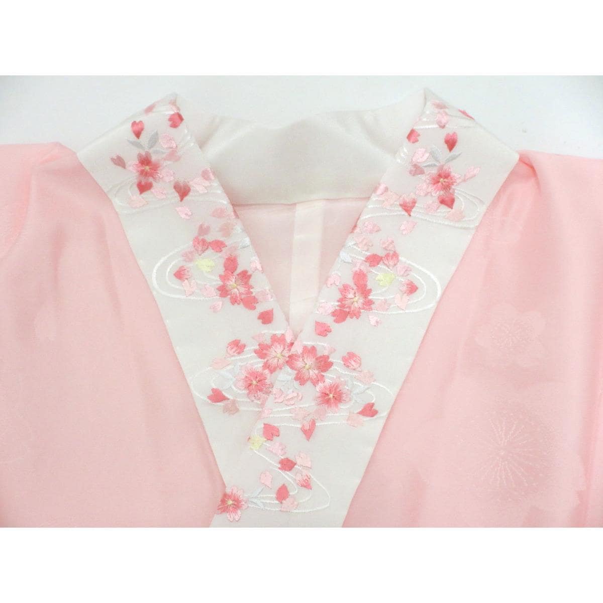 【未使用品】振袖　友禅金彩加工　刺繍入りボカシ染　きもの・長襦袢　２点セット