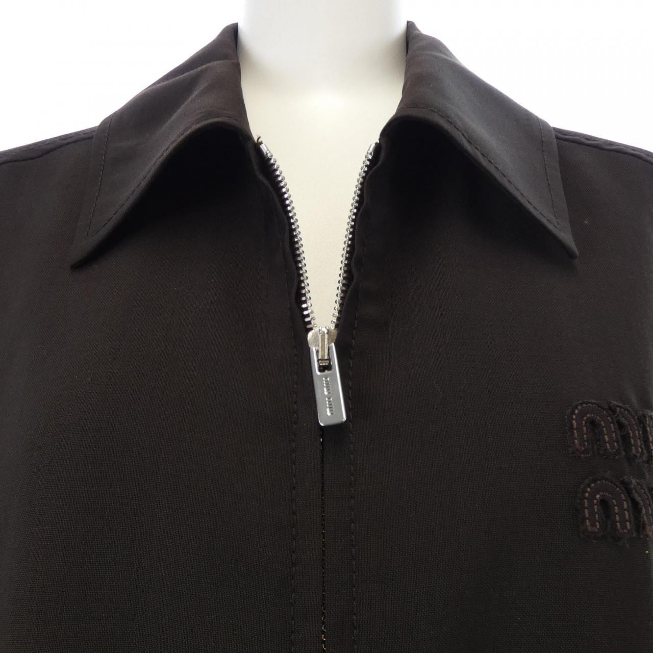 ミュウミュウ MIU MIU モヘアブルゾンジャケット ML1041 SOOO 12I1 ジャケット