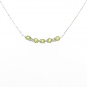 PT900/PT850 ペリドット ネックレス 1.39CT