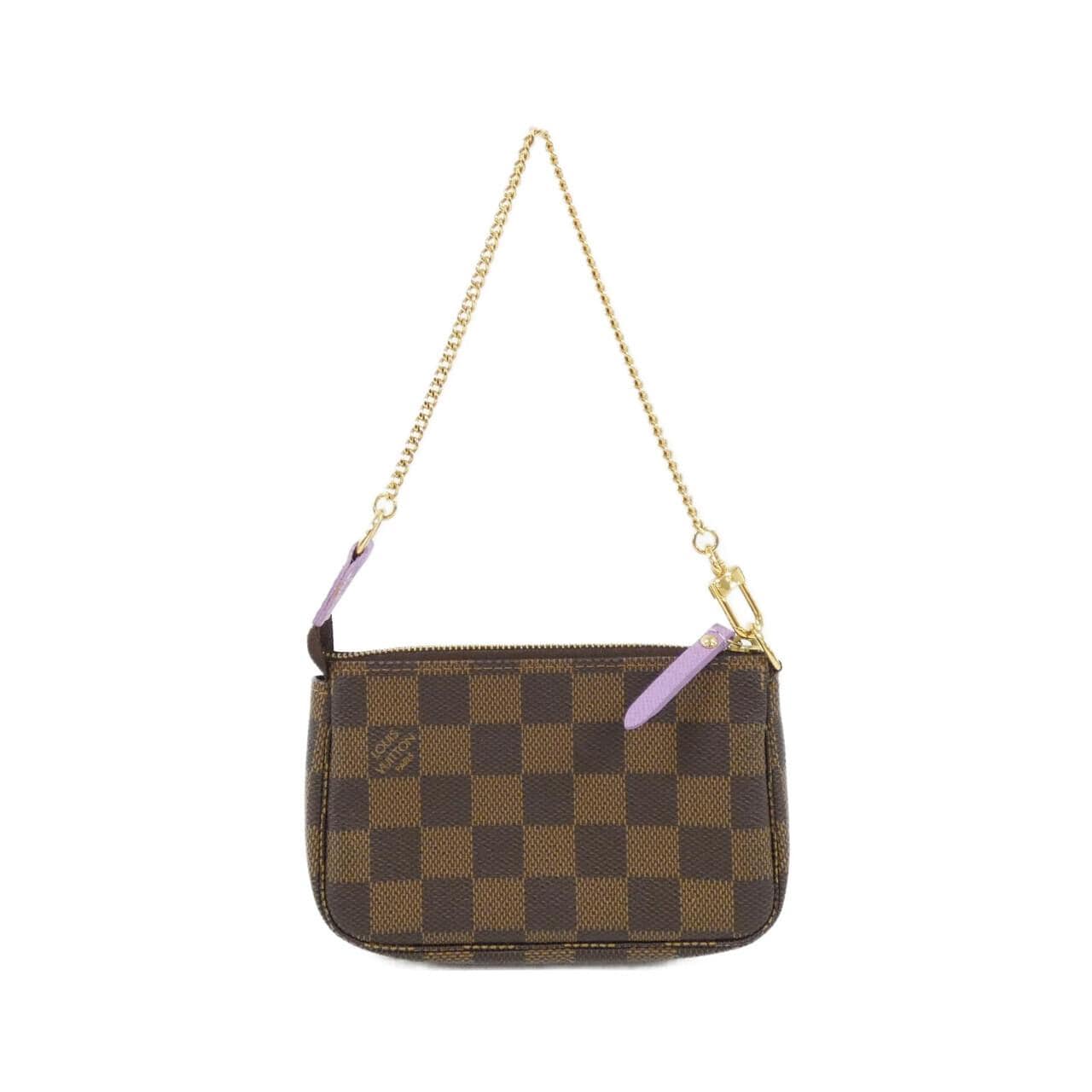 LOUIS VUITTON Damier (Ray Ilustre) Mini Pochette Accessoire N63003 Accessory Pouch