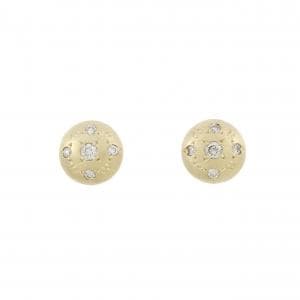 K10YG ダイヤモンド ピアス 0.14CT
