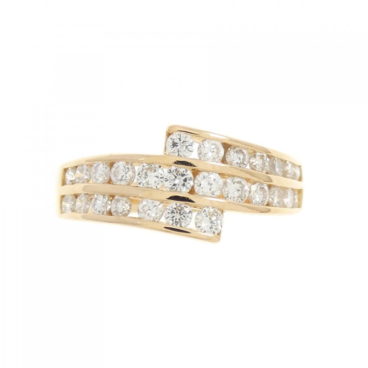 K18PG ダイヤモンド リング 0.75CT