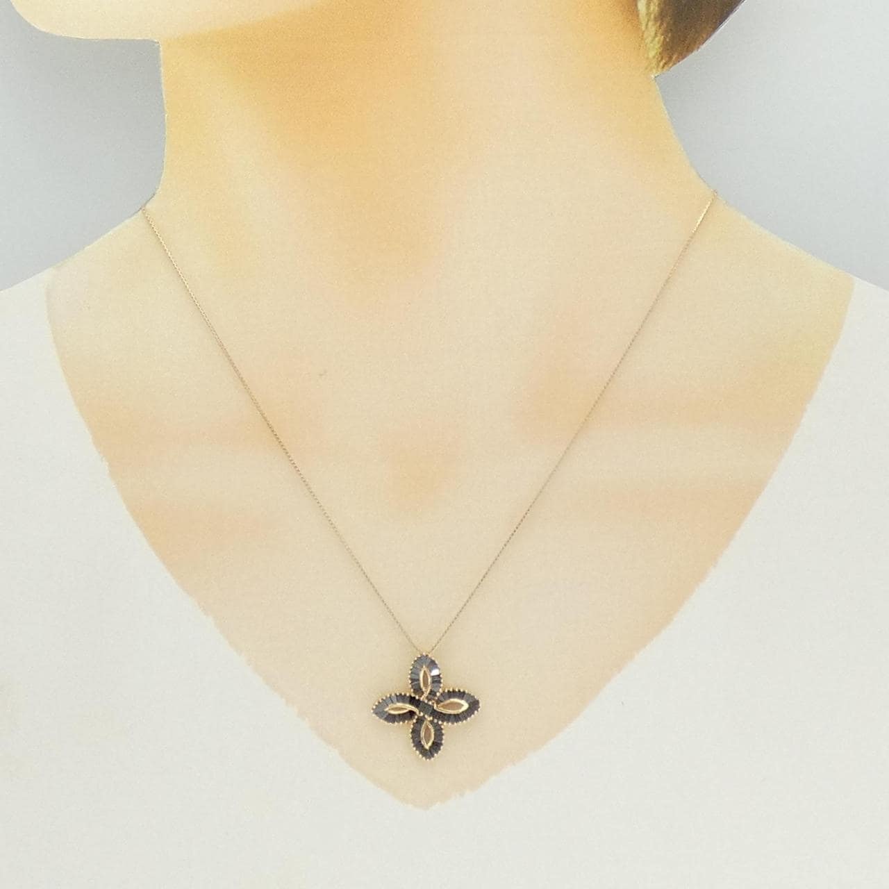 K18PG ダイヤモンド ネックレス 1.15CT