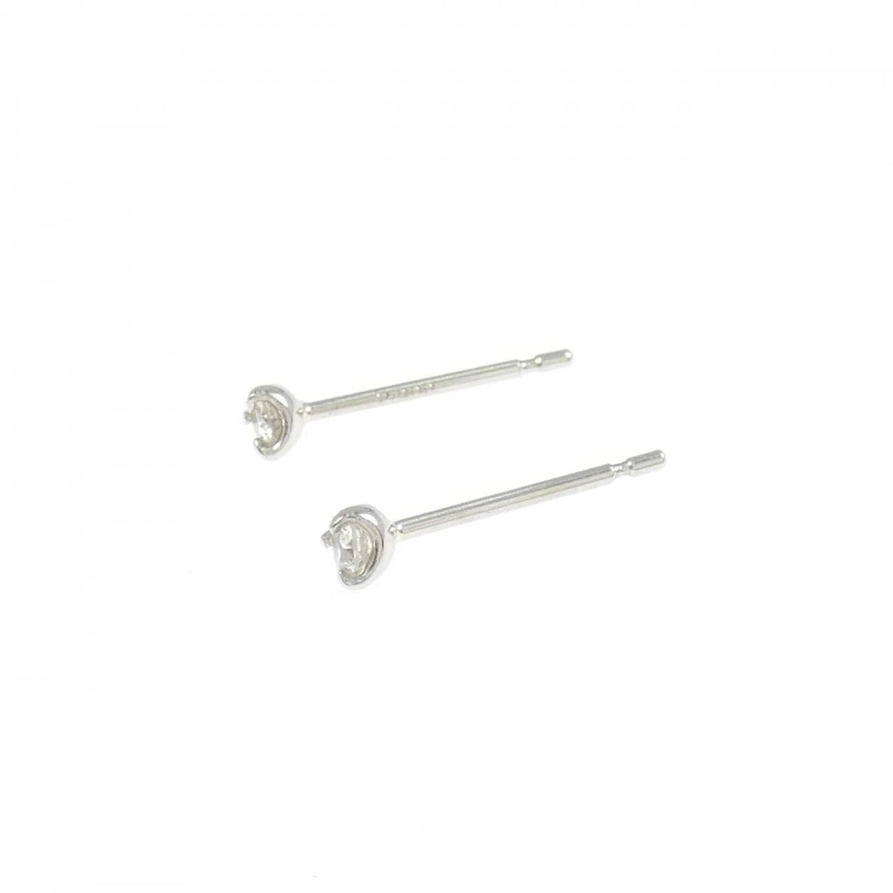 PT900 ダイヤモンド ピアス 0.10CT