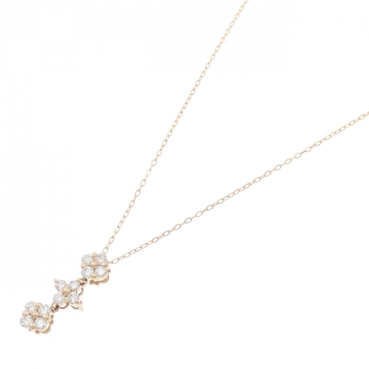 K18PG ダイヤモンド ネックレス 0.30CT