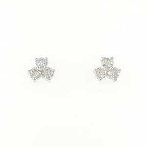 K18WG ダイヤモンド ピアス 0.50CT