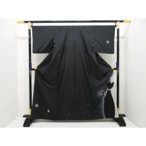 訪問着　縞大島紬　友禅加工