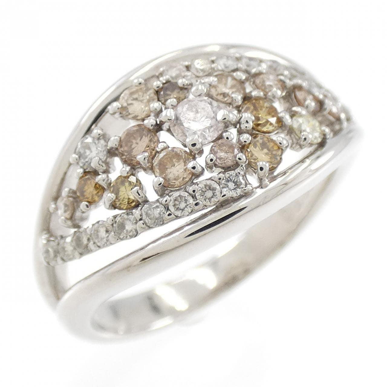 K18WG ダイヤモンド リング 0.55CT