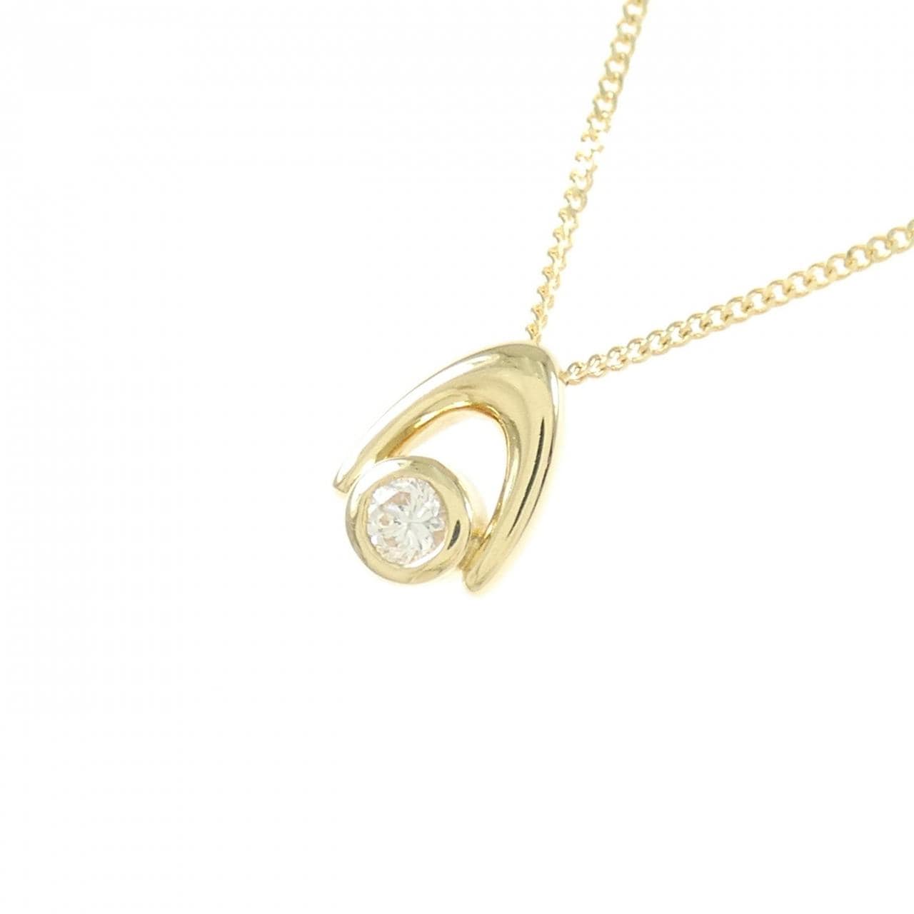 K18YG ダイヤモンド ネックレス 0.14CT