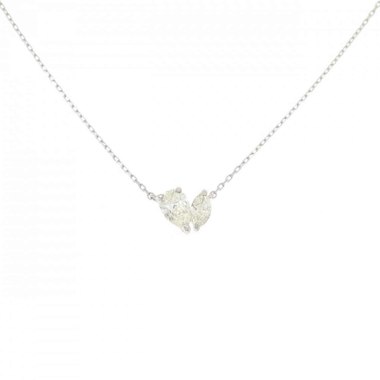 【新品】PT900/PT850 ダイヤモンド ネックレス 0.30CT