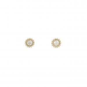 【リメイク】K10YG ダイヤモンド ピアス 0.14CT