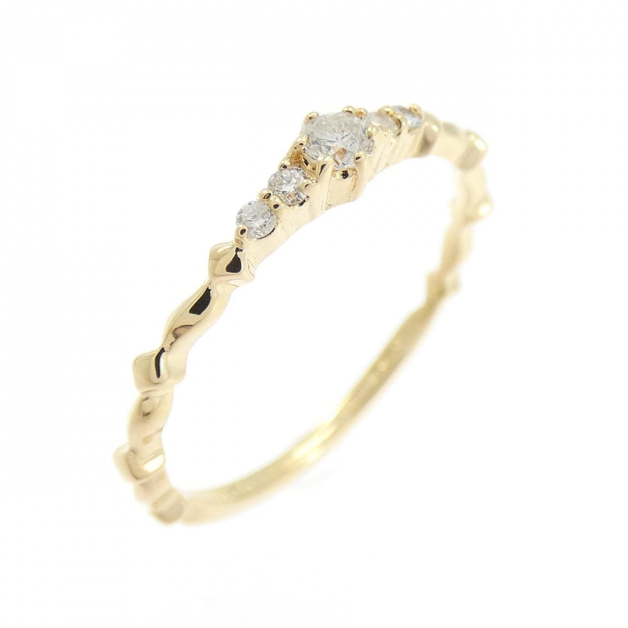 アガット ダイヤモンド リング 0.08CT