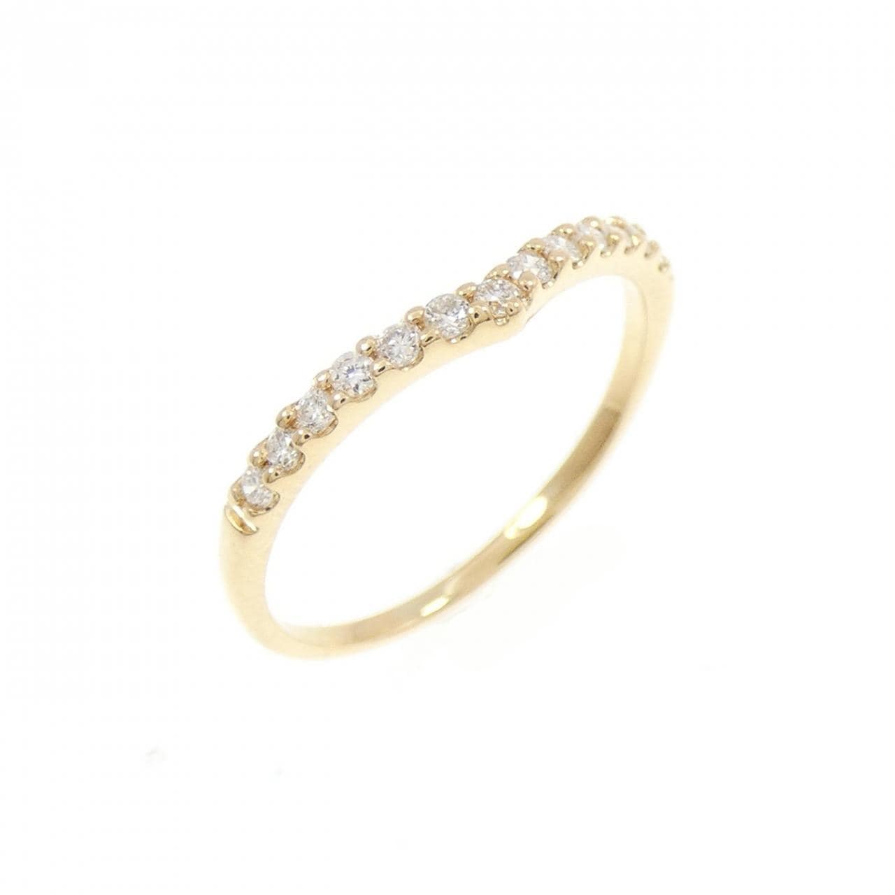 K18YG ダイヤモンド ピンキー リング