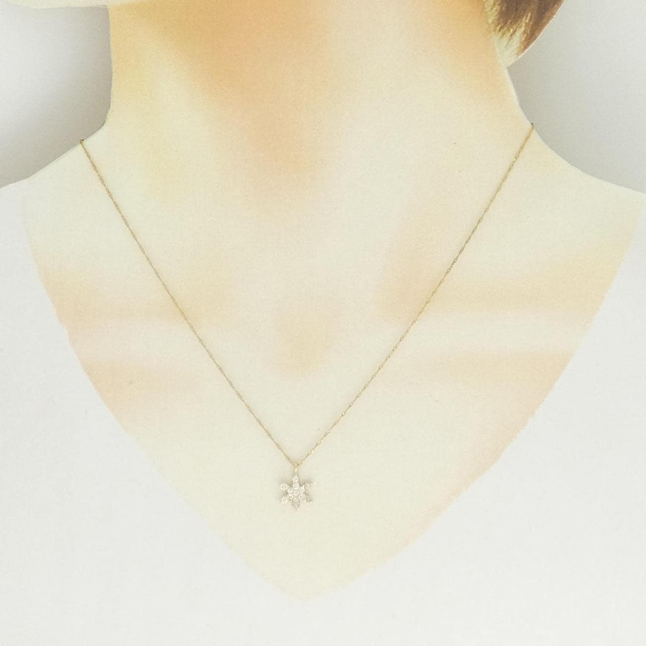 K18YG ダイヤモンド ネックレス 0.3CT