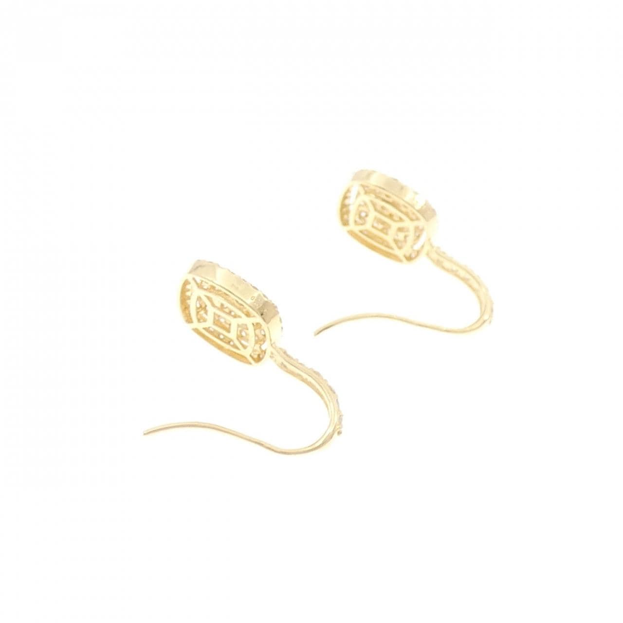 K18YG ダイヤモンド ピアス 0.80CT