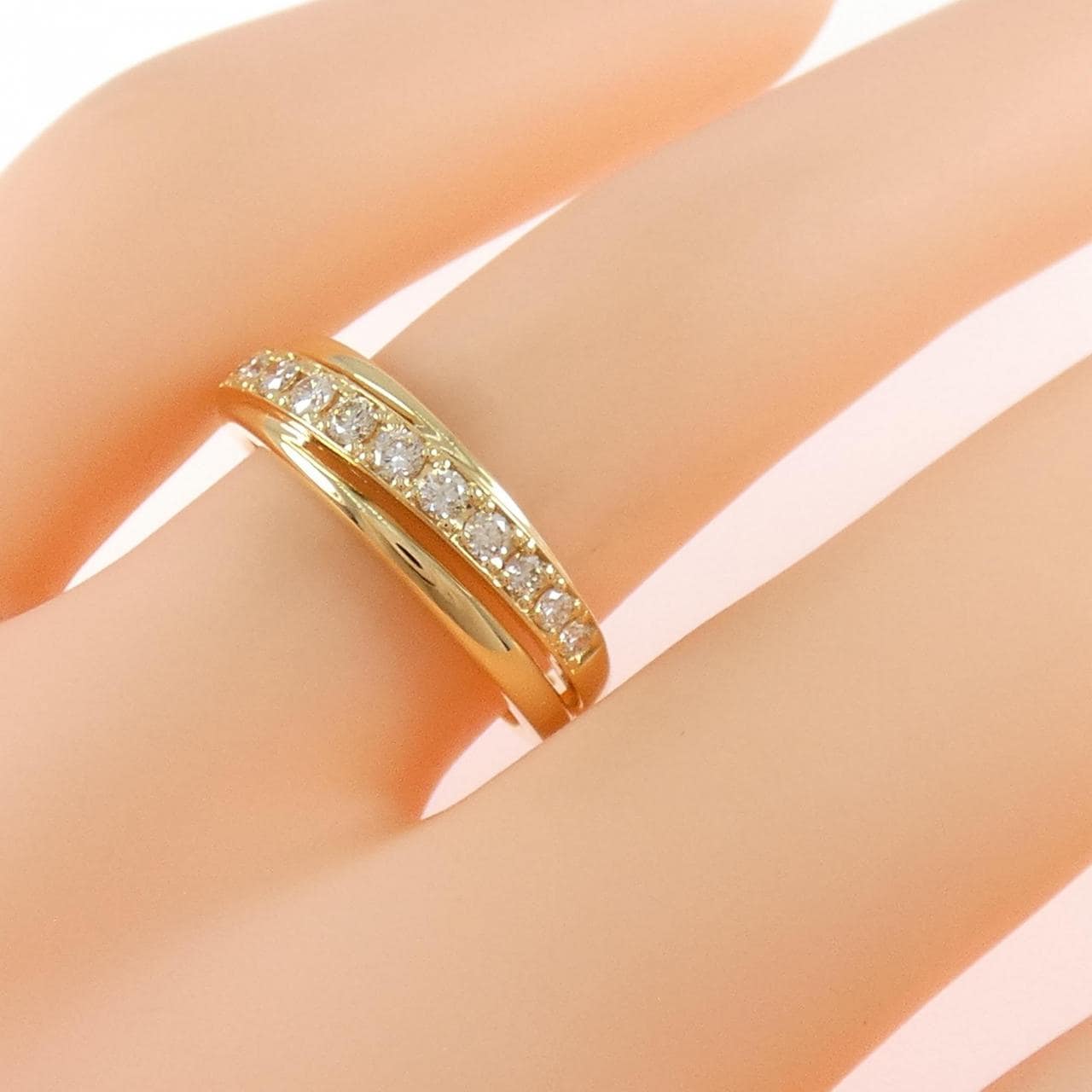 K18YG ダイヤモンド リング 0.29CT