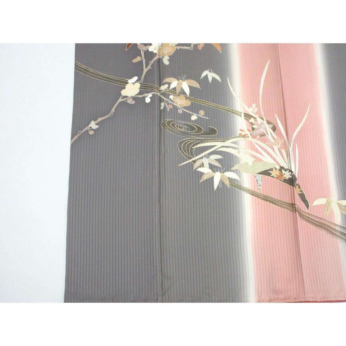 訪問着　友禅金彩加工　ボカシ染