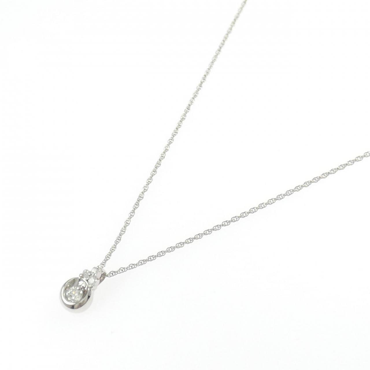 PT900/PT850 ダイヤモンド ネックレス 0.10CT