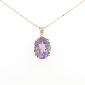 K18YG アメジスト ネックレス 9.12CT