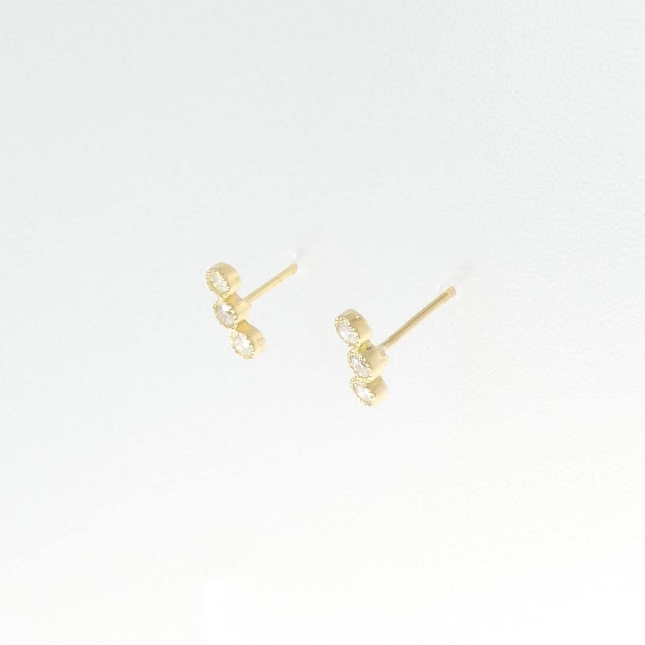 [再加工款] K18YG钻石耳环0.20CT