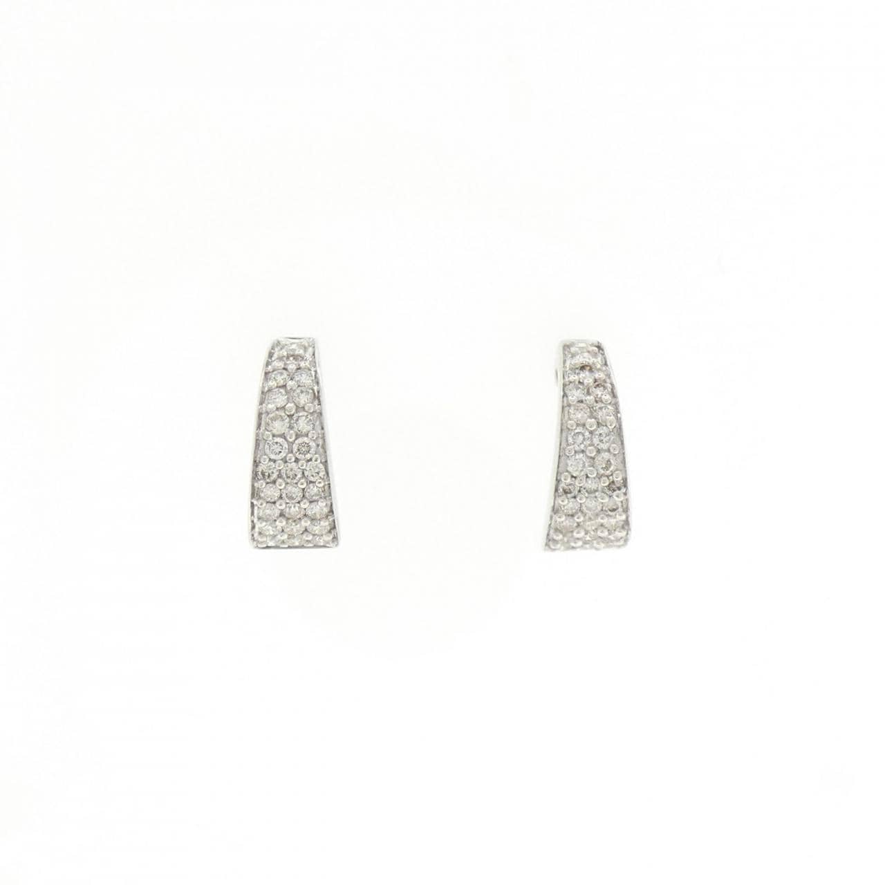 K18WG ダイヤモンド ピアス 0.26CT