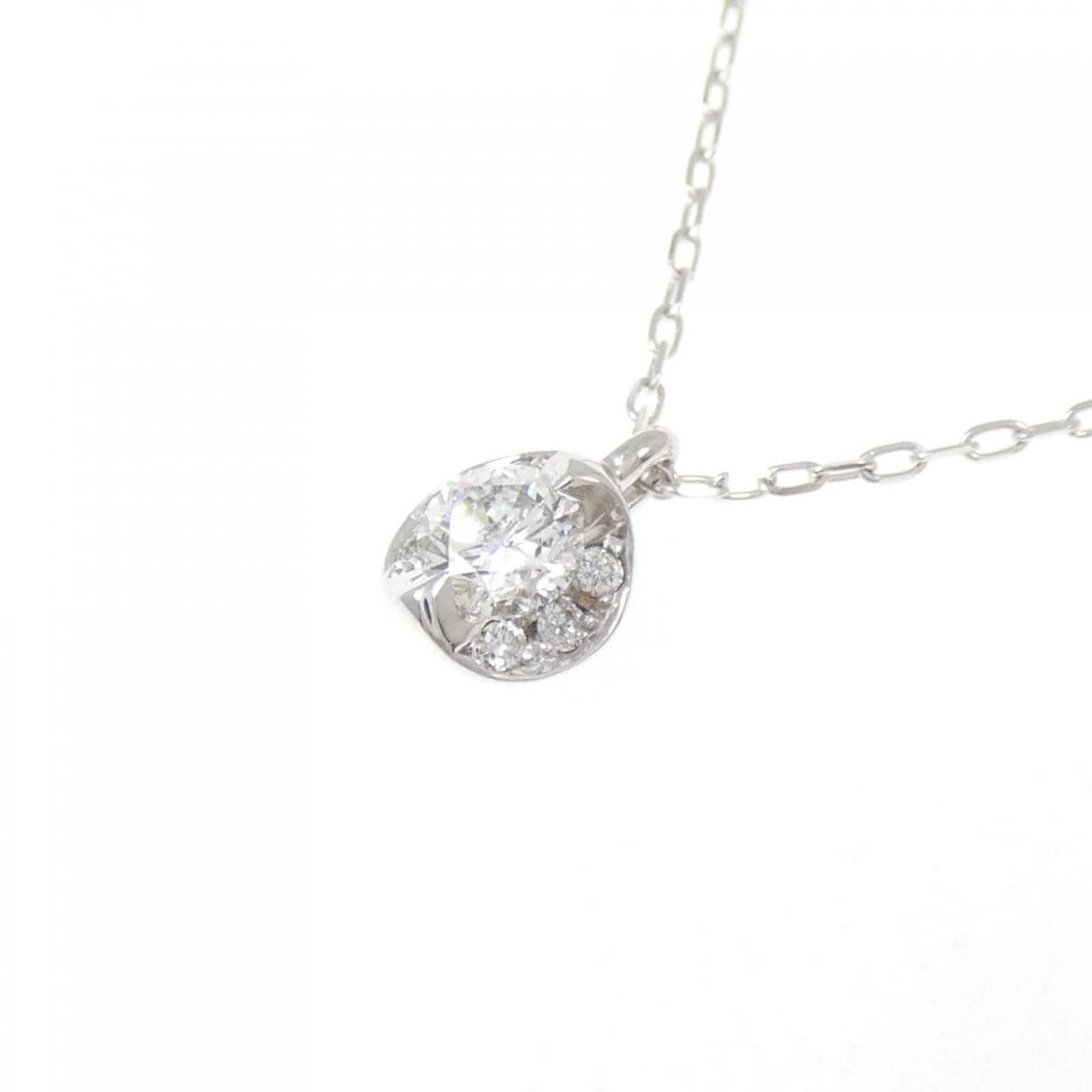 K18WG ダイヤモンド ネックレス 0.26CT