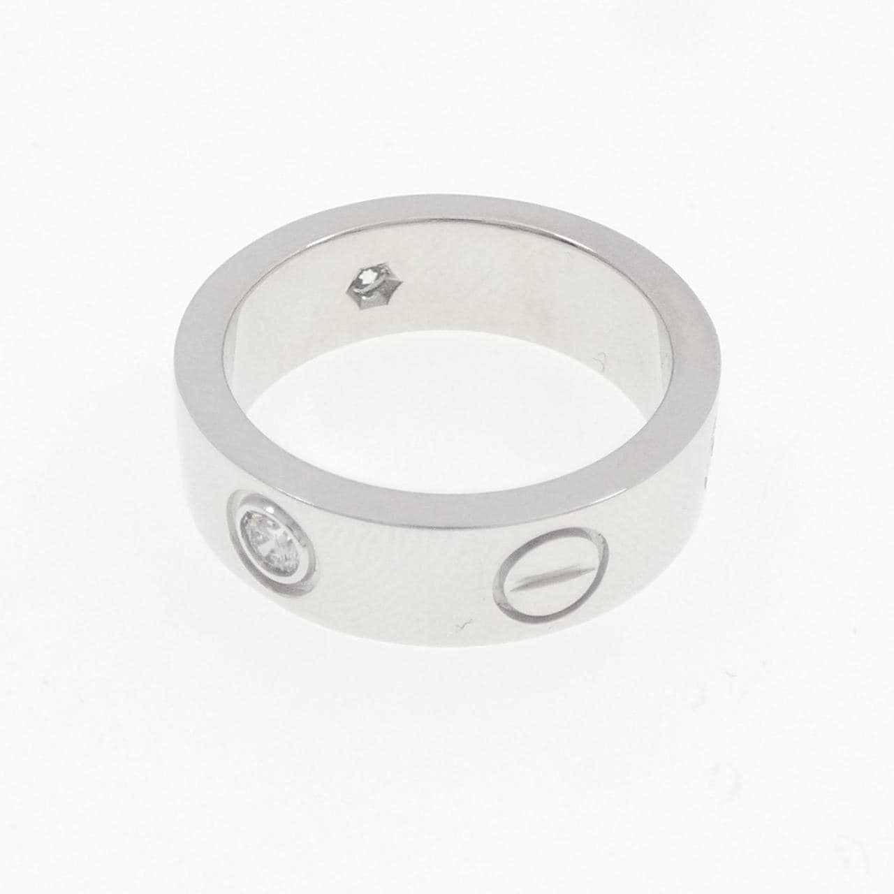 カルティエ ラブ ハーフダイヤ リング