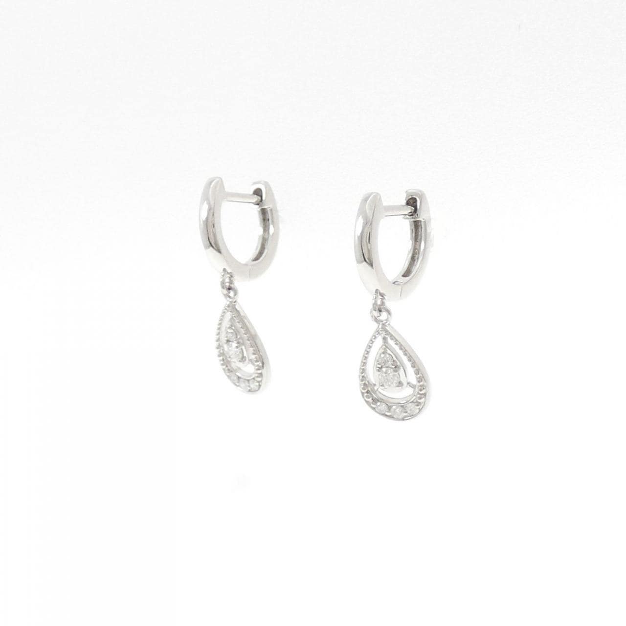 PT900 ダイヤモンド ピアス