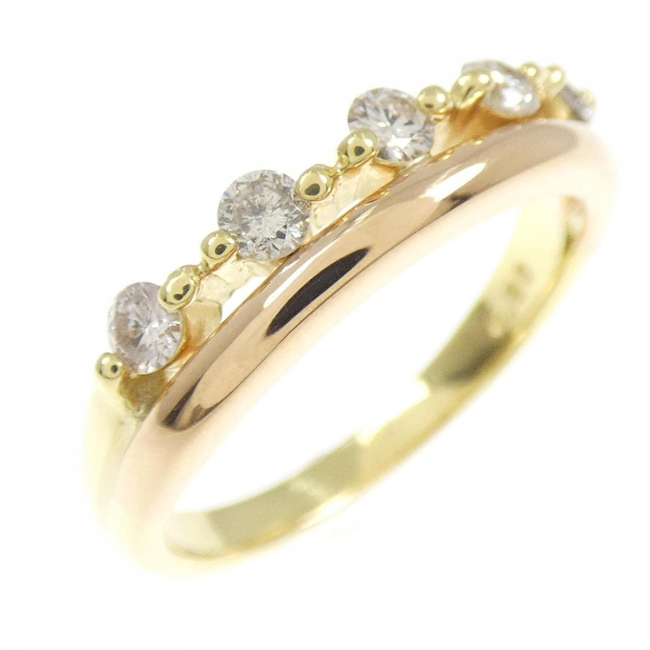 K18YG/K18PG ダイヤモンド リング 0.30CT