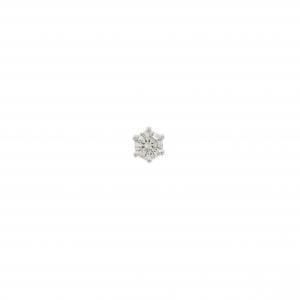 PT900 ソリティア ダイヤモンド ピアス 0.10CT 片耳