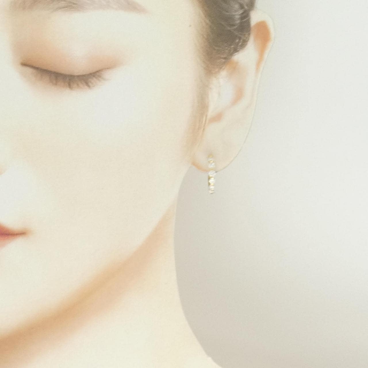 K18YG ダイヤモンド ピアス 1.0CT