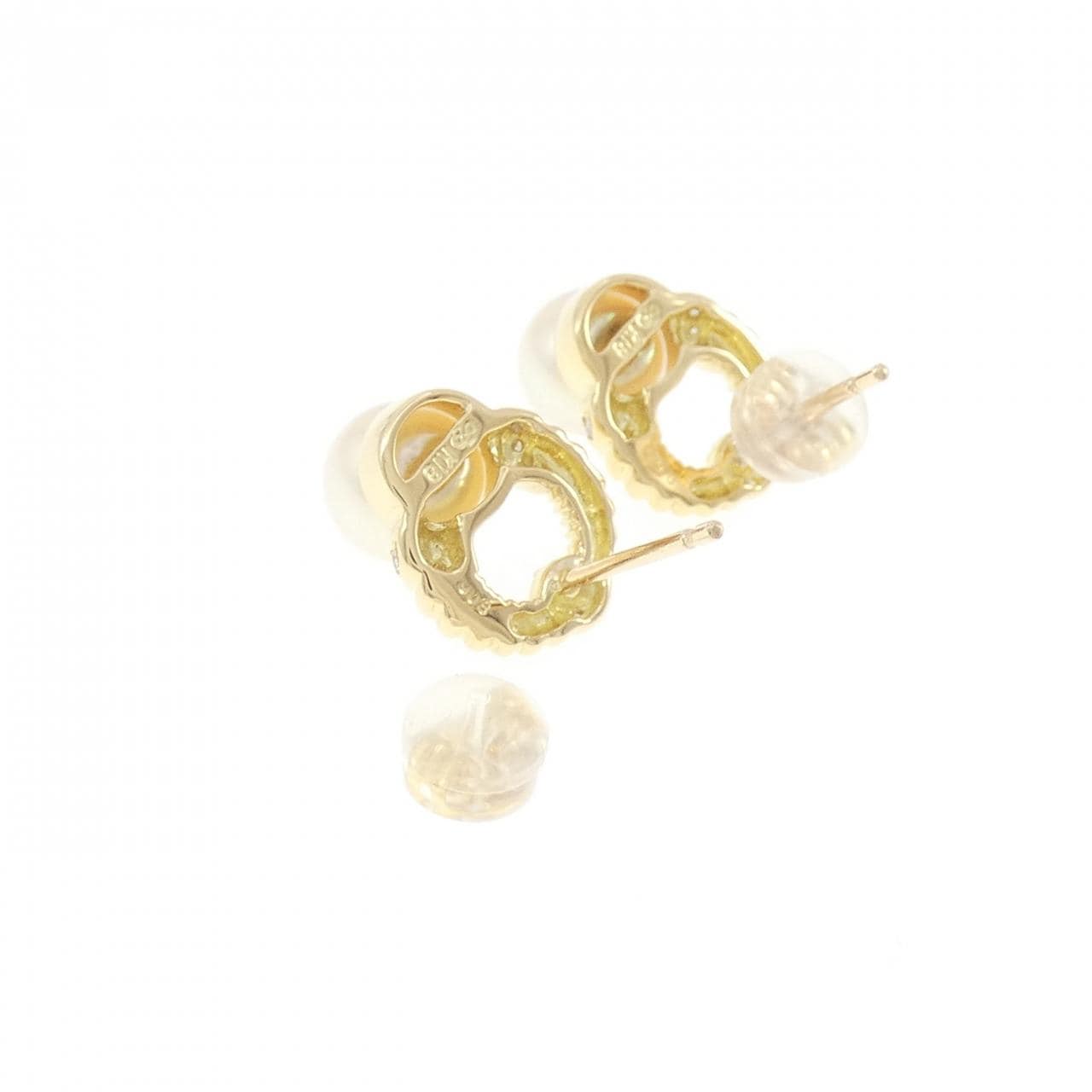 K18YG アコヤパール ピアス 7.0mm