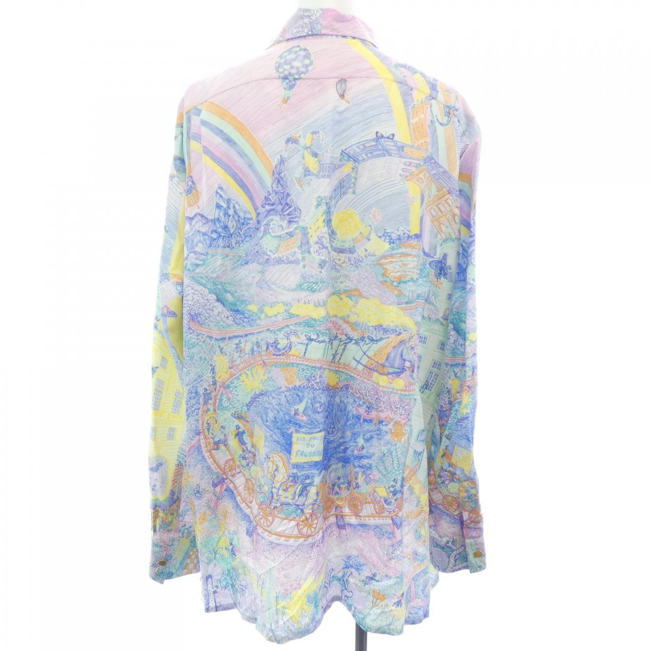 エルメス HERMES LES FOLIES DU FAUBOURG シャツ