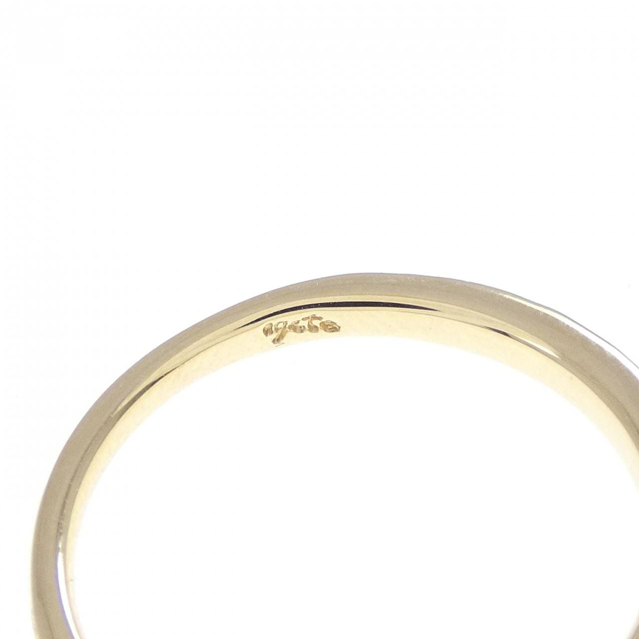 アガット 淡水パール リング