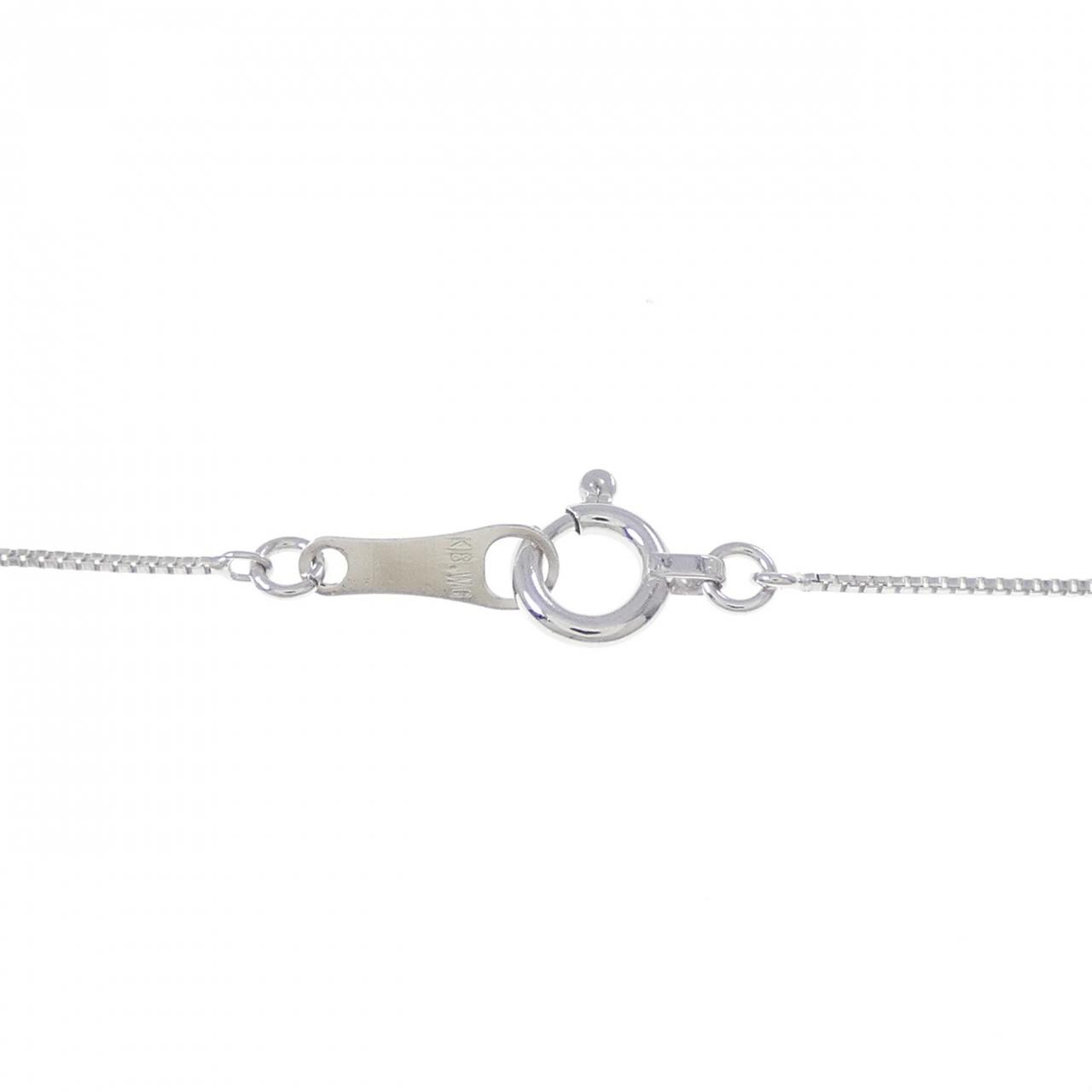 K18WG ダイヤモンド ネックレス 0.30CT