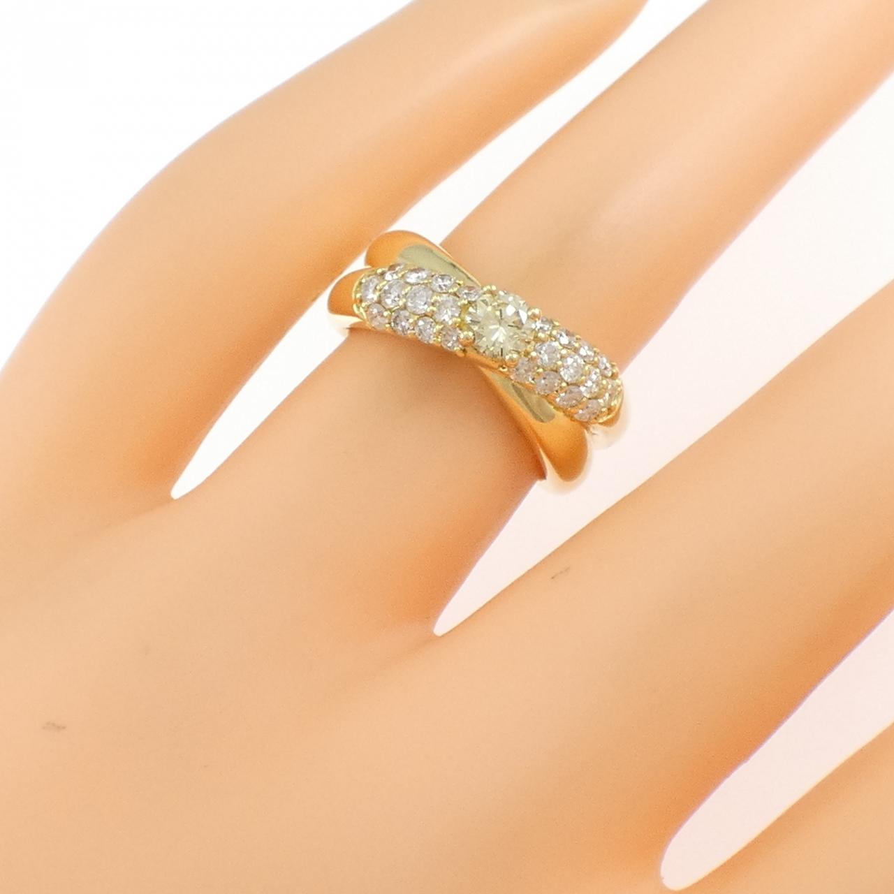 K18YG ダイヤモンド リング 0.23CT
