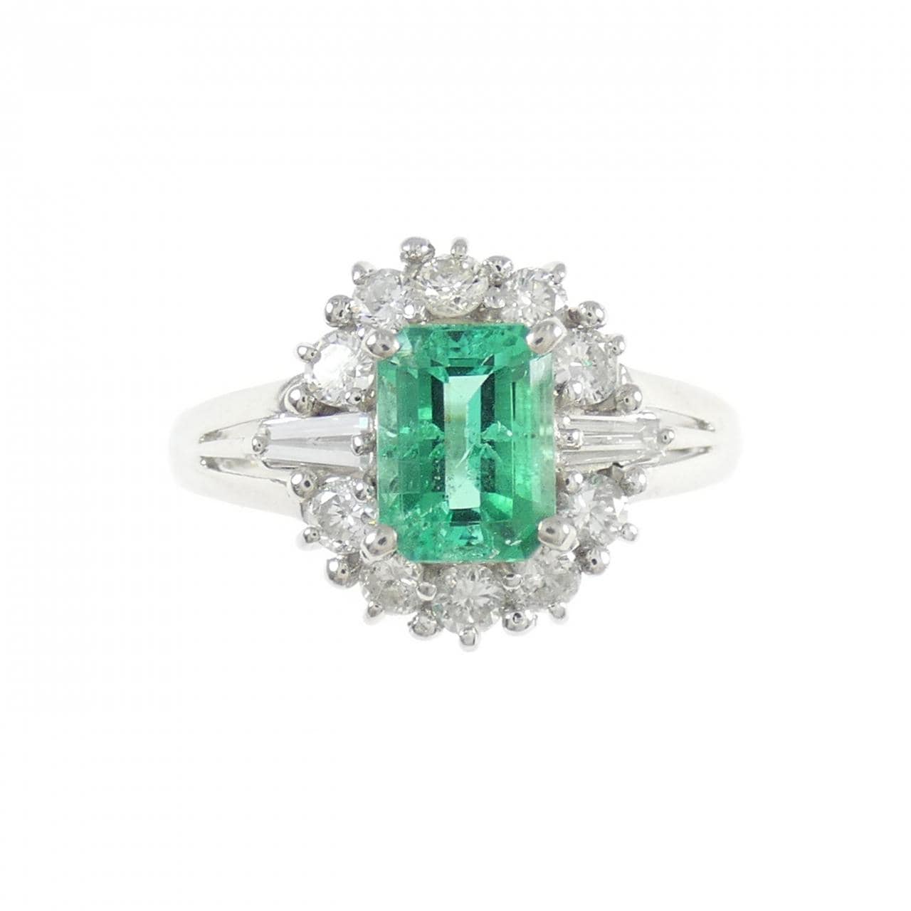 PT900 エメラルド リング 0.92CT