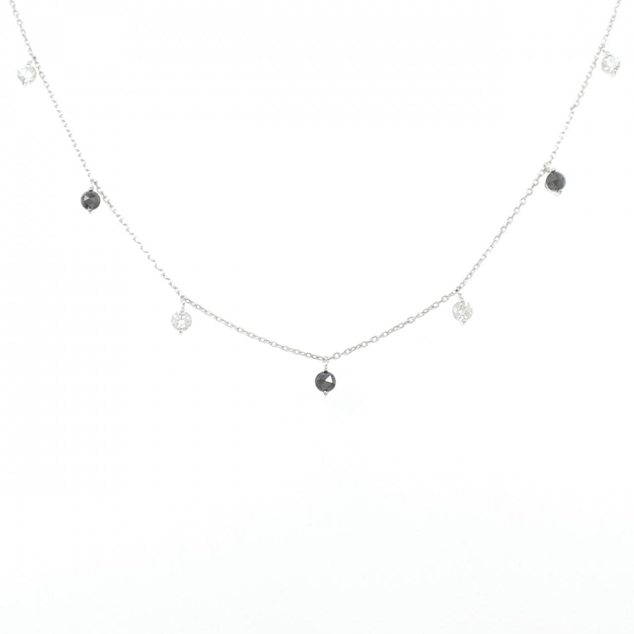 K18WG ダイヤモンド ネックレス 0.43CT