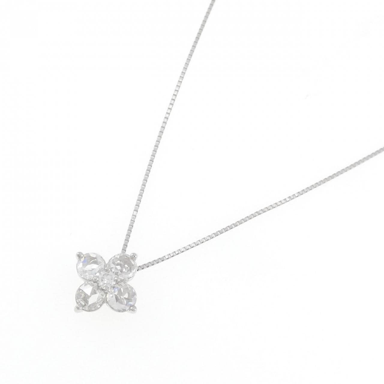 PT Flower Diamond Necklace 0.80CT