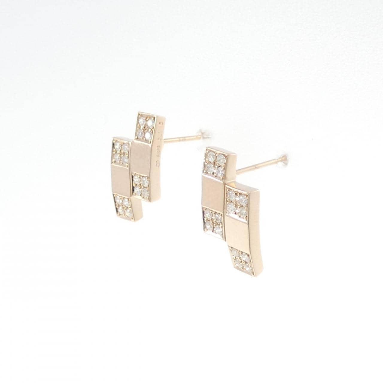 K18PG ダイヤモンド ピアス 0.32CT